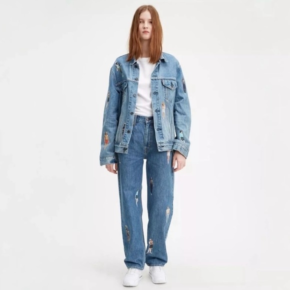 Levi's Denim - Levi’s x Stranger Things Dad Jeans 24 Joe Stoned Blue Medium Wash 100% Cotton